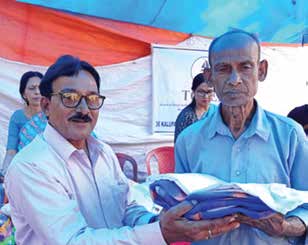 A garment distribution camp run by TOREE.