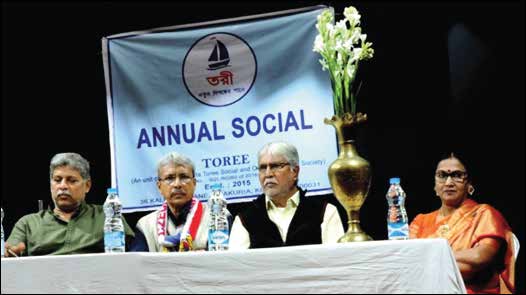 A panel of guests including former footballers at a TOREE event.